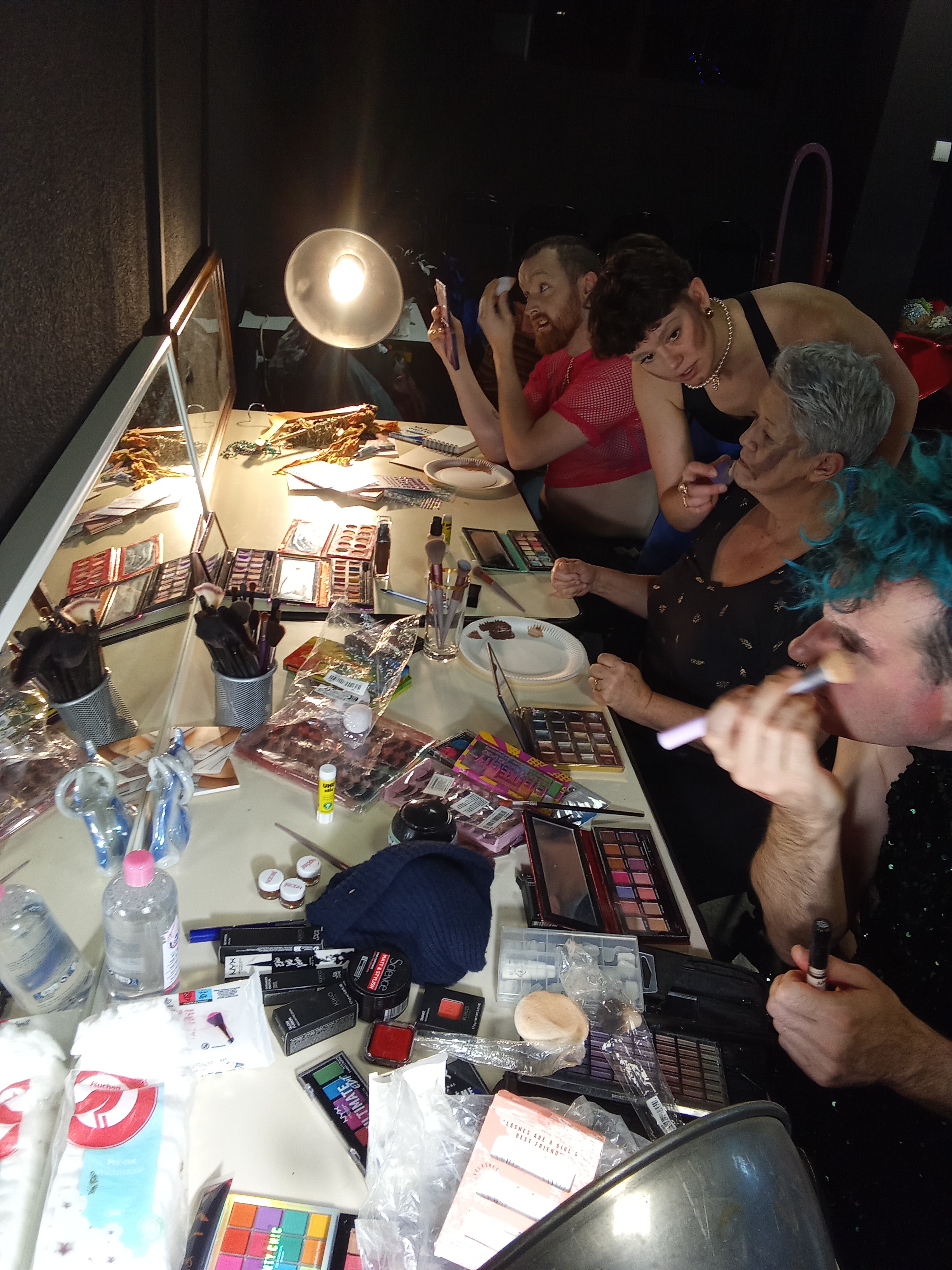 Préparation spectacle coulisse